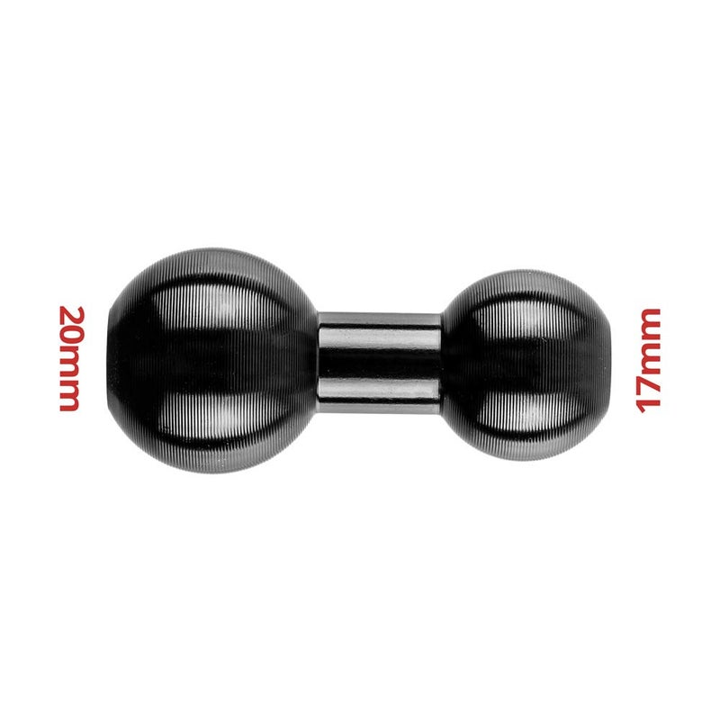 Tackform Aluminum 20mm Ball to 17mm Ball Adapter | for Use with GPS Devices That Utilize 17mm Ball Connections | Compatible with Garmin - Image 3